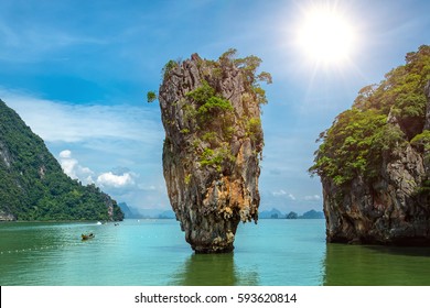 James Bond Island Blue Sky Phang Stock Photo 593620814 | Shutterstock