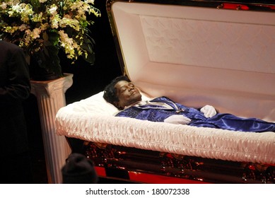 james brown funeral open casket