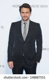 James Franco Arriving For The BMW I3 Launch Party, At Old Billingsgate, London. 29/07/2013