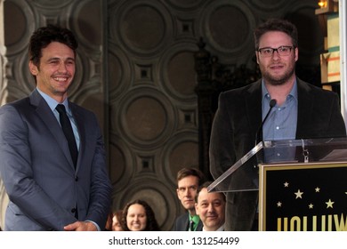 James Franco, Seth Rogen At The James Franco Star On The Walk Of Fame Ceremony, Hollywood, CA 03-07-13