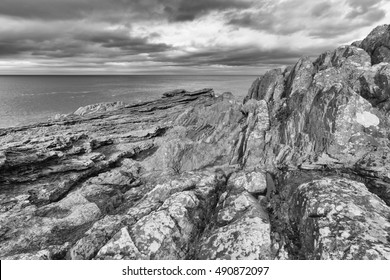 James Huttons Famous Angular Unconformity Siccar Stock Photo 490872097 ...