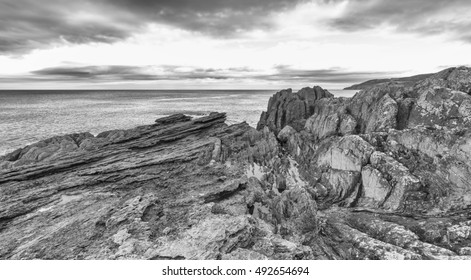 James Huttons Famous Angular Unconformity Siccar Stock Photo 492654694 ...