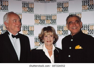 James Ivory, Jeanne Moreau, Ismail Merchant At French Institute Tribute To Jeanne Moreau, NY 11/6/2001