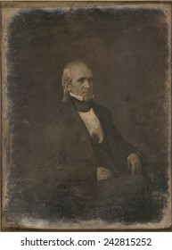 James Knox Polk, (1795-1849), 11th President Of The United States. Daguerreotype Portrait By Mathew Brady.