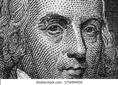 James Madison A Closeup Portrait From Old Dollars