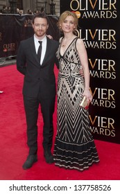 James McAvoy And Anne Marie Duff Arriving For The Laurence Olivier Awards 2013 At The Royal Opera House, Covent Garden, London. 28/04/2013