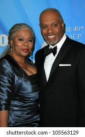 James Pickens Jr. And Wife Gina  At The 40th NAACP Image Awards. Shrine Auditorium, Los Angeles, CA. 02-12-09