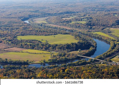 James River Aerial View From Scottsville Va