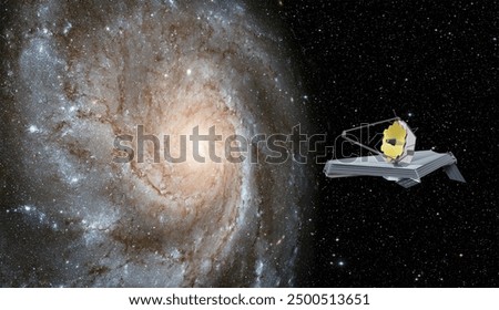 James Webb Space Telescope in Space "Elements of this image furnished by NASA "