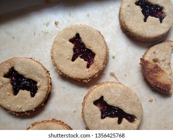 Jam-filled Sandwich Cookies.