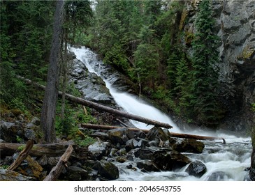 Jamieson Creek Falls In Kamloops BC, Canada