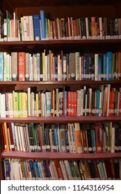 Jammu / India 24 July 2018 Many Book Placed Wooden Shelf In The old Library at Jammu and Kashmir India - Shutterstock ID 1164316954