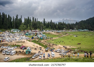 Jammu Kashmir, India - June 12 2022: Kashmir People In The Jammu Kashmir Union Territory Near Border.