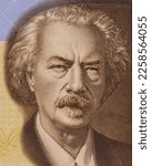 Jan Paderewski. Portrait from Poland 19 Zlotych 2019 Banknotes. Engraver: Justyna Kopecka.
