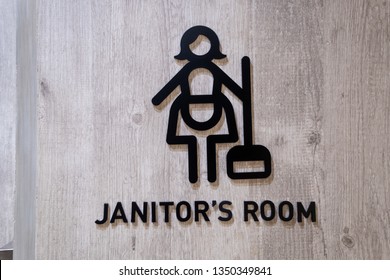 Janitors Closet Sign 