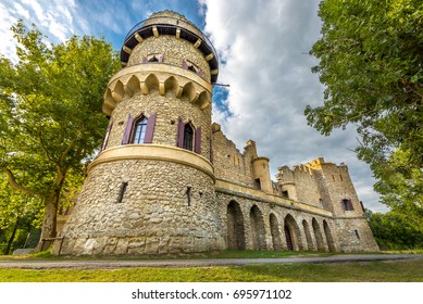 Janohrad Castle (czech: Januv hrad) in Lednice-Valtice Area, South Moravia, Czech Republic
