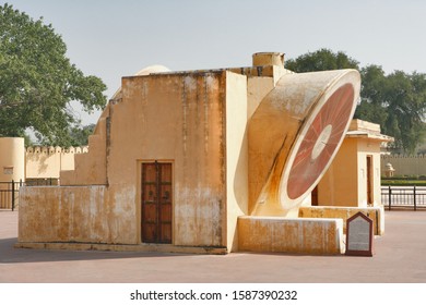 The Jantar Mantar, An Open Air Observatory Built By Maharaja Jai Singh Of Jaipur. Rajasthan, India.