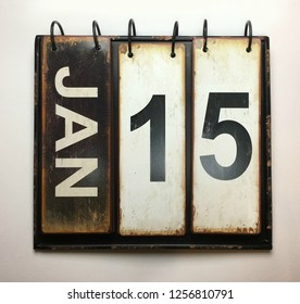 January 15 With Vintage Calendar