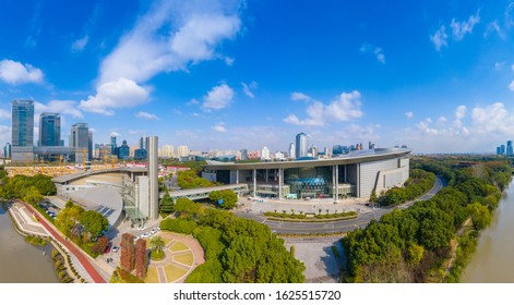 January 22, 2020:Aerial Photos Of Shanghai Science And Technology Museum, China