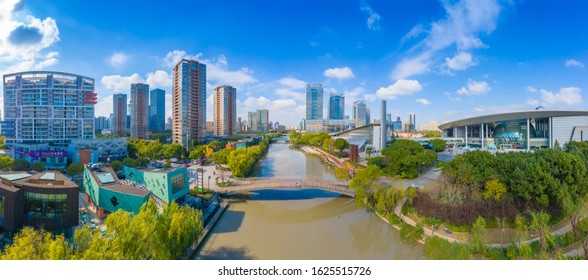 January 22, 2020:Aerial Photos Of Shanghai Science And Technology Museum, China