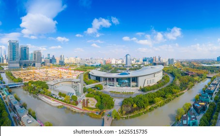 January 22, 2020:Aerial Photos Of Shanghai Science And Technology Museum, China