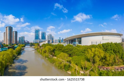 January 22, 2020:Aerial Photos Of Shanghai Science And Technology Museum, China