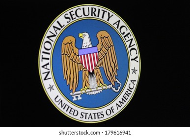 JANUARY 27, 2014 - BERLIN The Logo/ Embleme Of The US American Secret Service 