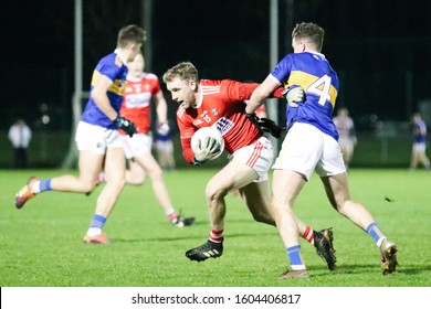January 2nd, 2020, Mallow, Ireland: action from the gaelic football McGrath Cup - Round 2,  Cork : 3-19 vs Tipperary: 0-14