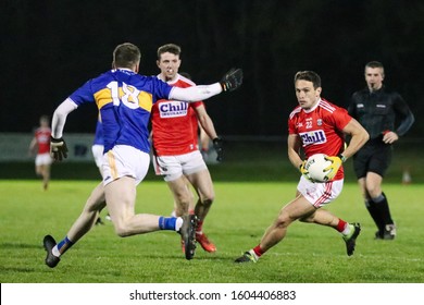 January 2nd, 2020, Mallow, Ireland: action from the gaelic football McGrath Cup - Round 2,  Cork : 3-19 vs Tipperary: 0-14