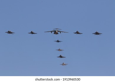 Japan Air Self Defence Force Fly T Formation