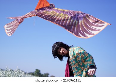 Japan anime cosplay, portrait of a girl with a comic costume in a gorgeous scene - Shutterstock ID 2170961151