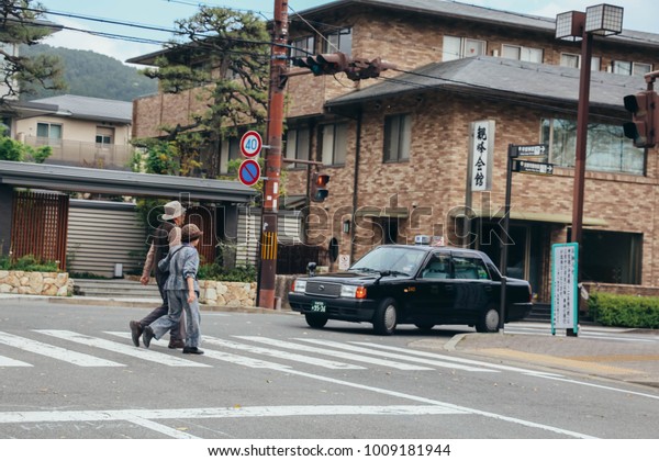  JAPAN - August 18,2015 - Japan street .People\
Crossing Street.