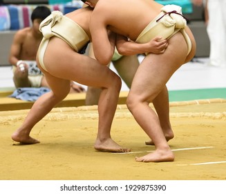 Japan
A Boy Playing A Sumo Match