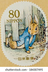 JAPAN - CIRCA 2011: A Stamp Printed In Japan Shows Peter Rabbit, Childrens Book, Circa 2011