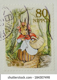 JAPAN - CIRCA 2011: A Stamp Printed In Japan Shows Peter Rabbit, Childrens Book, Circa 2011