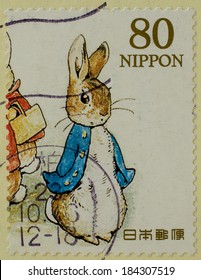 JAPAN - CIRCA 2011: A Stamp Printed In Japan Shows Peter Rabbit, Childrens Book, Circa 2011