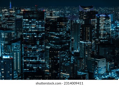 Japan, cyberpunk Tokyo night view - Powered by Shutterstock