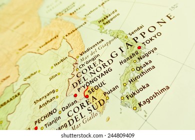 Japan Korea Geographical View Geographical View Stock Photo 244809409  Shutterstock