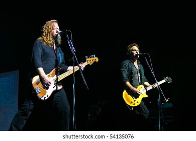 JAPAN - MARCH 13: Jeff Pilson And Thom Gimbel Of Foreigner Perform On March 13, 2007 Tokyo, Japan