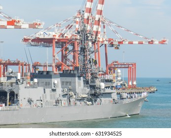 Japan Maritime Self-Defense Force Warships Joined The Patrol Against Piracy. Somalia Coast And The Gulf Of Aden In 2011.        