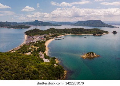 Japan Shikoku Kagawa Beautiful Island Drone View