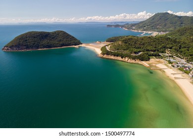 Japan Shikoku Kagawa Mitoyo Maruyama Island Drone View