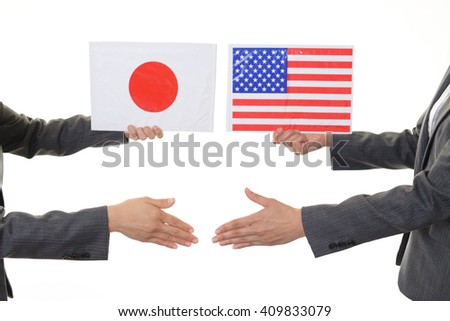 Japan & USA Flags