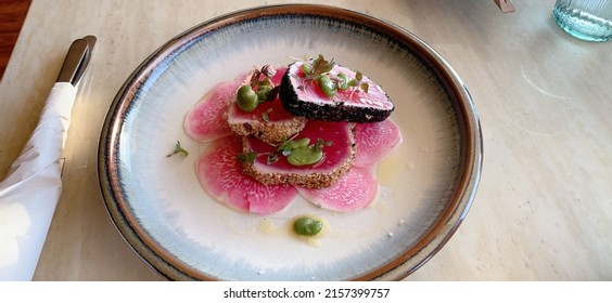 Japanese Ahi Tuna With Sesame And Radish