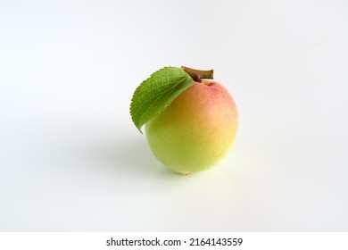 Japanese Apricot Fruit On A White Background