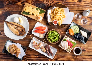 Japanese Assorted Popular Izakaya Appetizers 