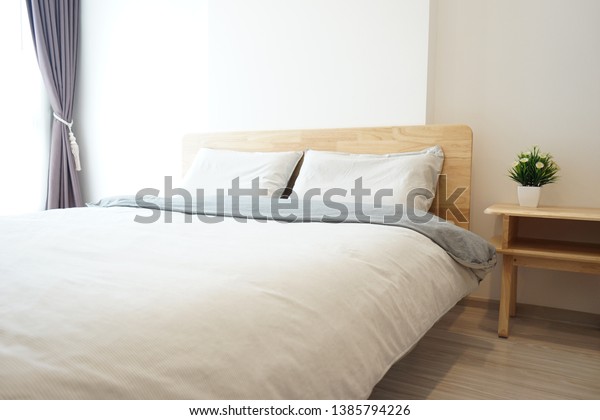 Japanese Bedroom Style Decorated Wooden Few Stock Photo Edit Now 1385794226