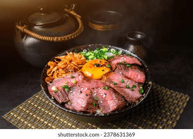 Japanese Beef Rice Bowl Donburi