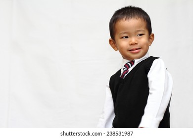 Japanese Boy In Formal Dress (3 Years Old)