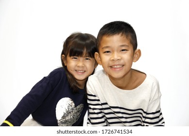 Japanese Brother And Sister (10 Years Old Boy And 5 Years Old Girl)